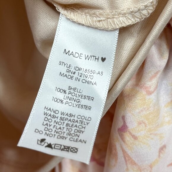 Arula Maxi Dress Size B US 2X Pink Floral Ruffle Tiered Boho V Neck Flowy - Picture 10 of 10